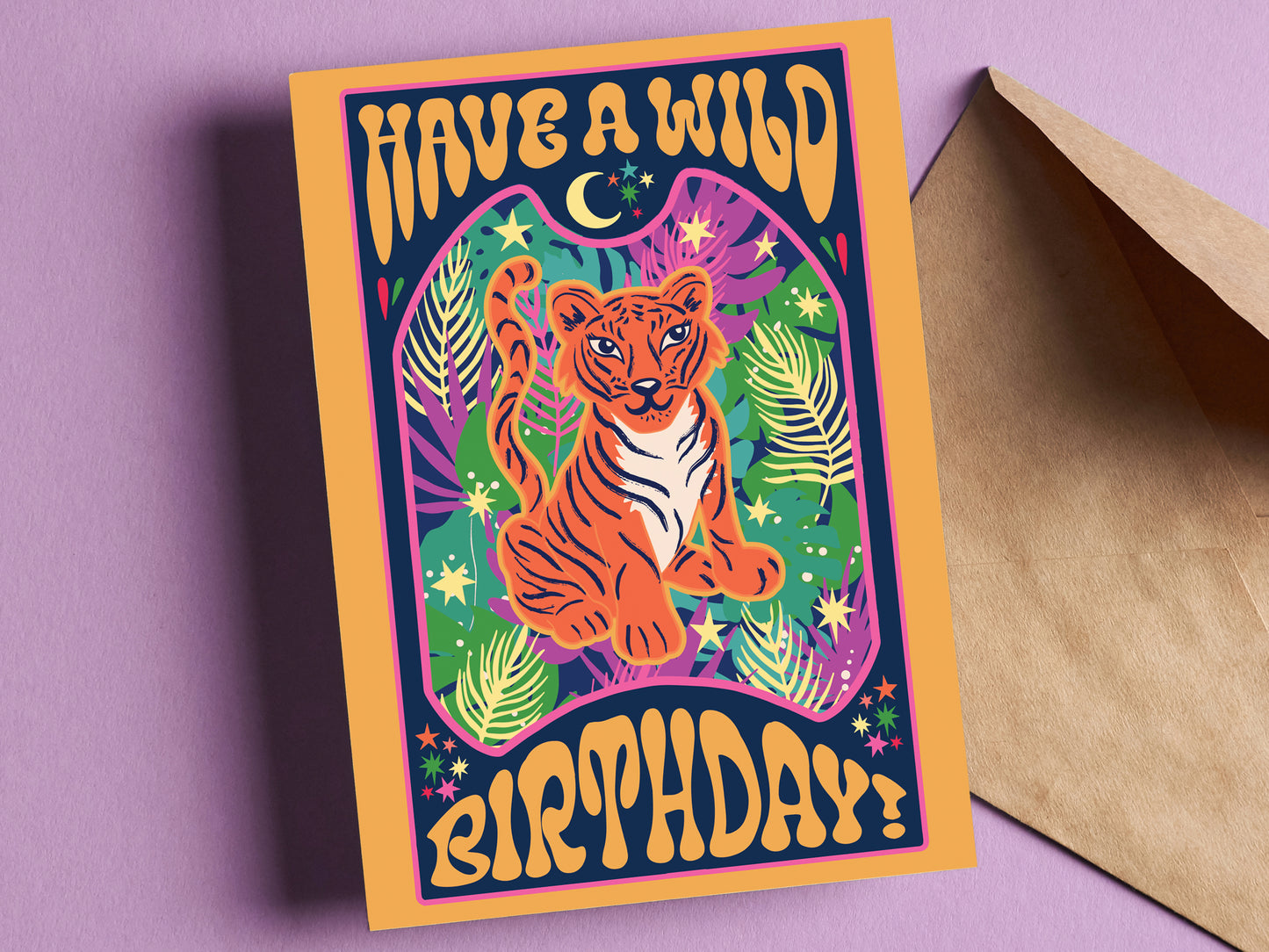 Wild Birthday Card - Tiger Birthday Card