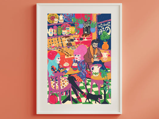 Coffee Shop Art Print -Café Poster