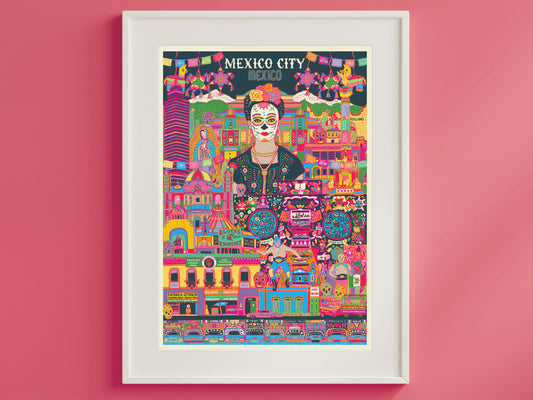 Mexico City Poster - Mexico Travel Print